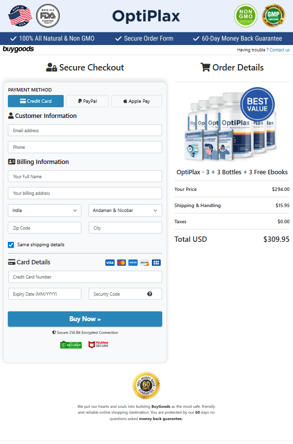 OptiPlax order 